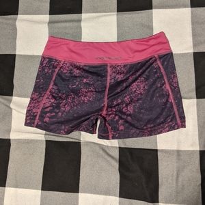 Under Armour pink patterns athletic shorts